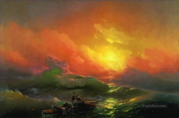 La novena ola 1850 1 Romántico Ivan Aivazovsky ruso Pinturas al óleo